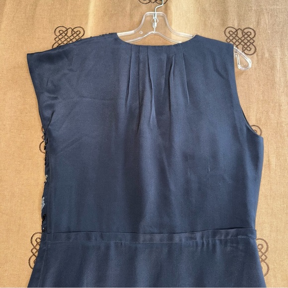 Marc By Marc Jacobs Sequin Silk Mini Dress In Black & Silver Size M - Picture 14 of 14